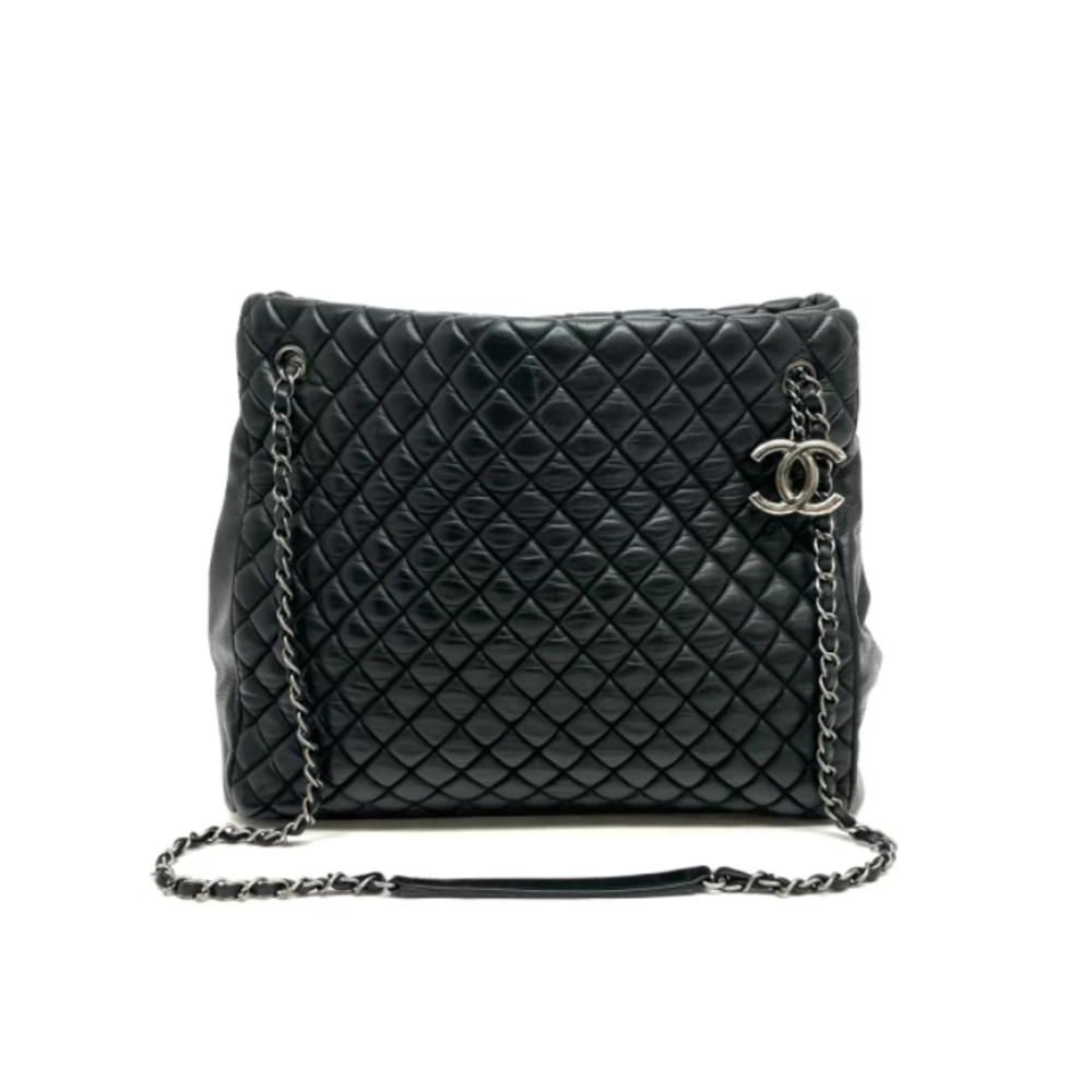 Chanel Matelasse Leather Shoulder Bag Black (Copy)